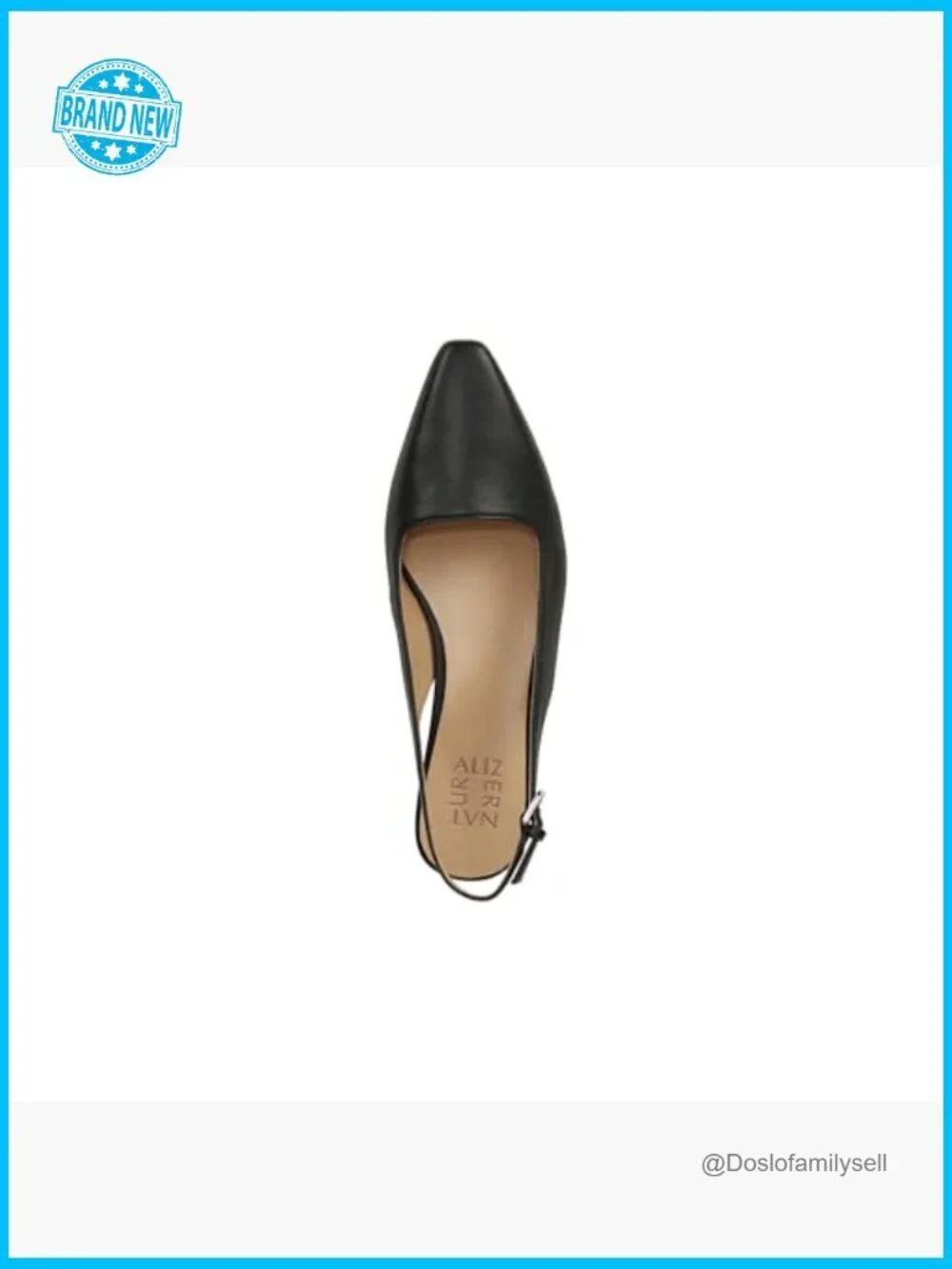 Slingback Pumps Snip Toe Block Heel Dress Shoes Adjustable Buckle Comfort